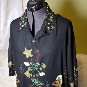 Oceanic Black Men's Casual Shirt